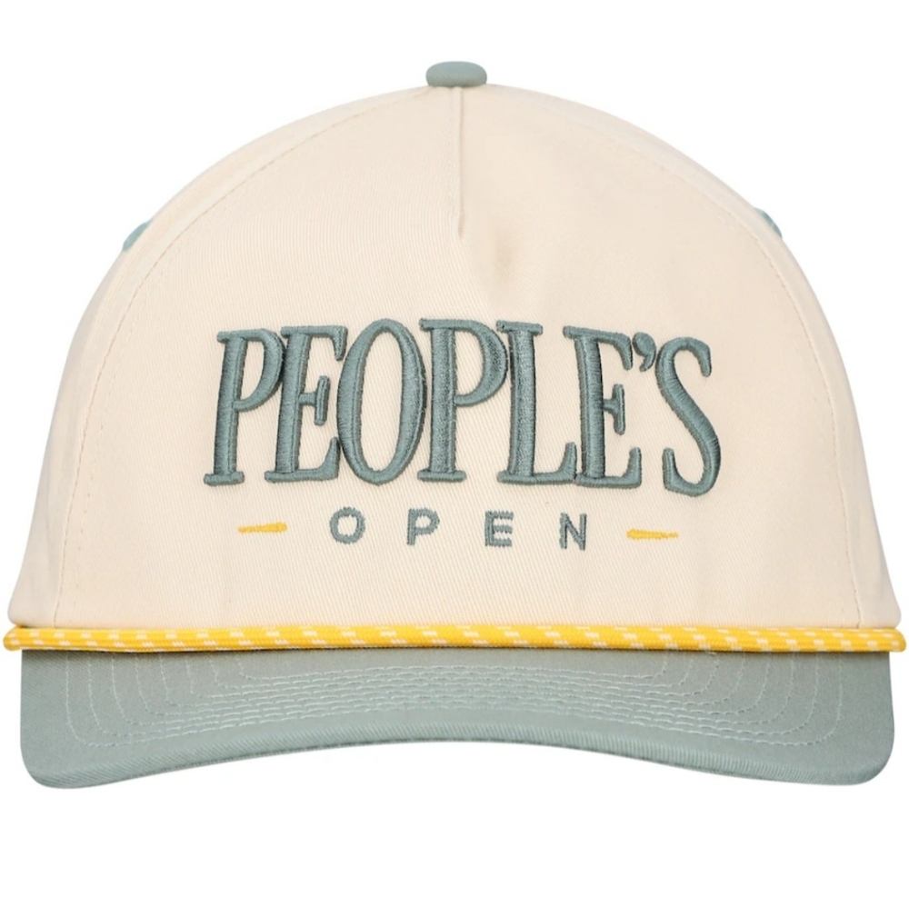 Waste Management "People's Open" Barstool Golf Cream Rope Snapback Hat